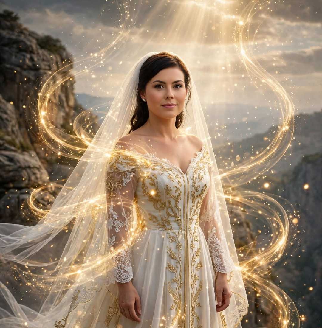 Queens & Princesses — bespoke heavenly garment by Ketubah Heavenly Garments
